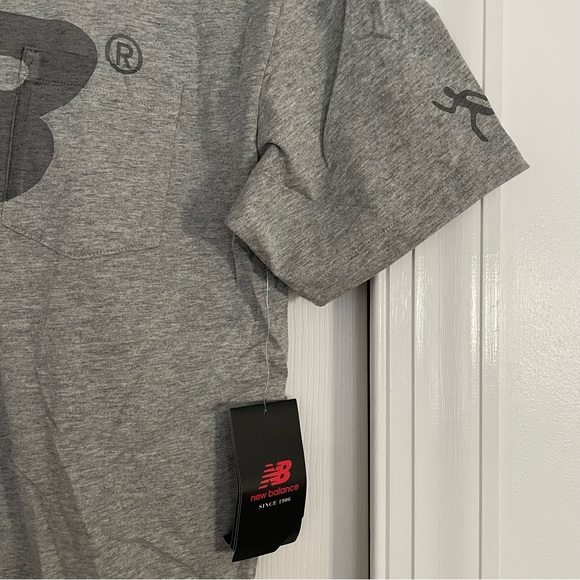 NWT New Balance x Engineered Cross Crew Neck Tee - Grey - Picture 10 of 11